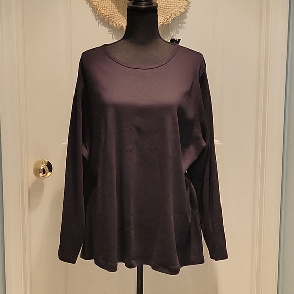 Lands End Classis Long Sleeve Tee, 3× - Picture 1 of 8